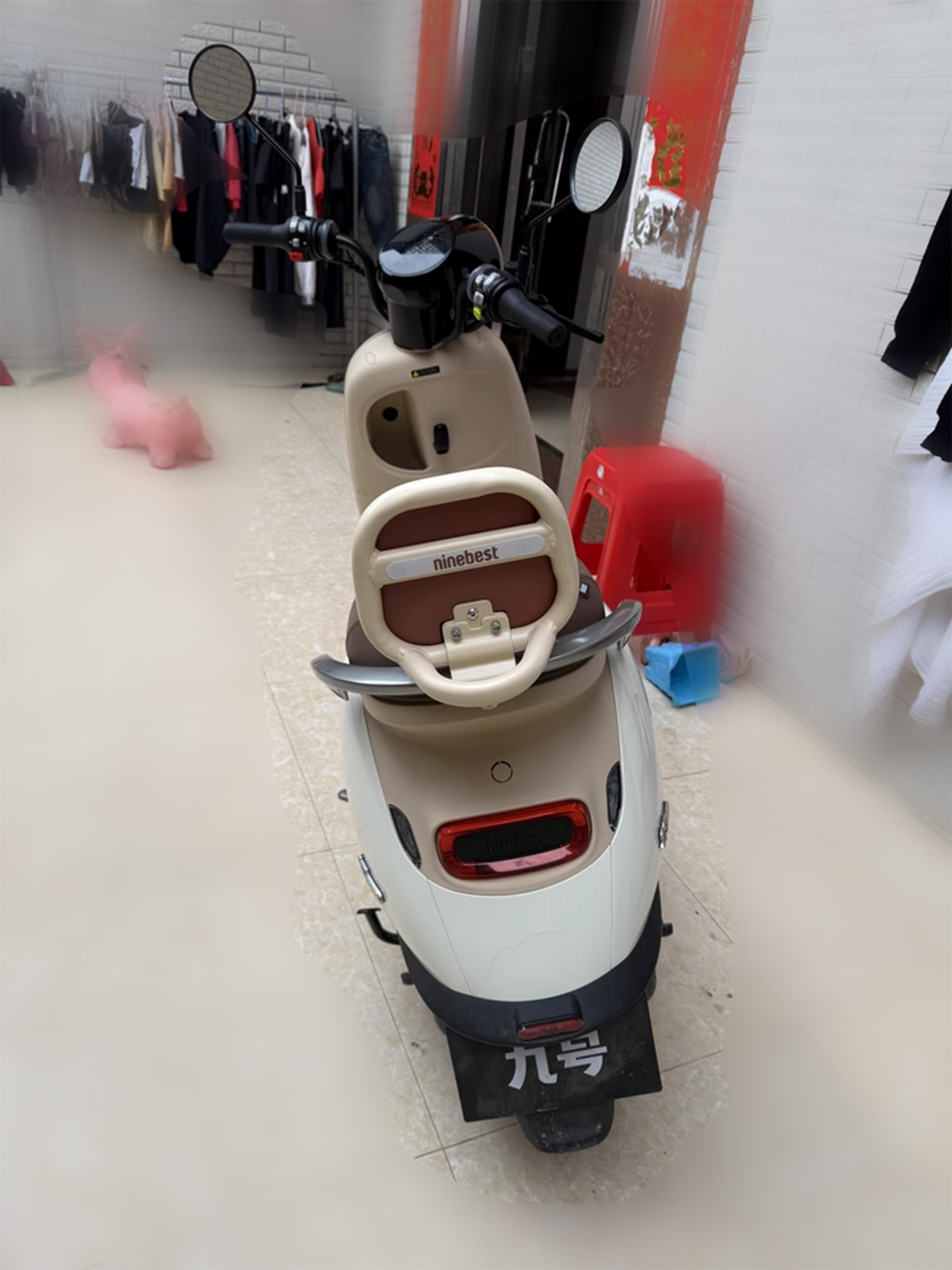 Suitable for Ninebot electric scooter backrests Q80C/Q85C/Q90/Q30C/Qz/Qmix – decorative small accessories for the rear backrest