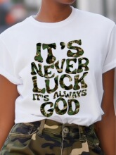 M 15528 Motivational Camouflage T-shirt ��־�Բ�T�� �羳����