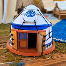 内蒙古特色草原毡房手工艺品民族创意蒙古包模型摆件装饰品礼品风