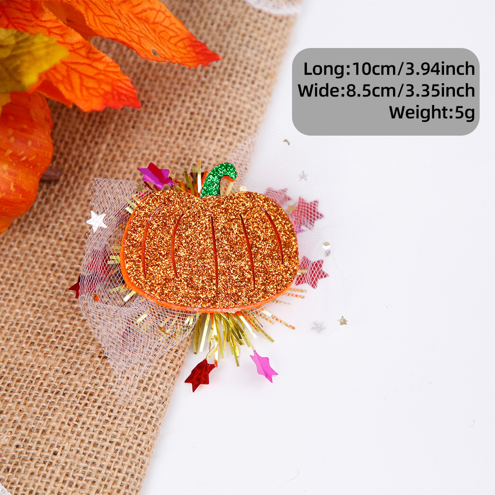 Día de Acción de Gracias accesorios para mascotas calabazas turquía mallas brocas de cabello perros gatos otoño festival de cosecha fiesta decoración tarjeta de cabello