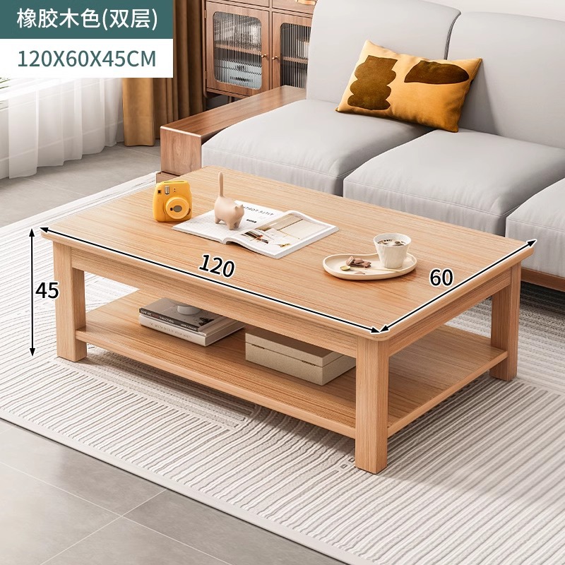 Mesa de centro de madera maciza para el hogar, moderno, simple, pequeño apartamento, mesa de té multifuncional, casa de alquiler, mesa baja para comer, mesa de té simple