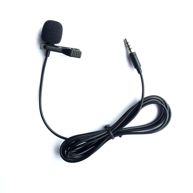 Mini Capacitance Microphone Lavalier Microphone microphone Megaphone Sound Card teaching speech Guide Interview headset