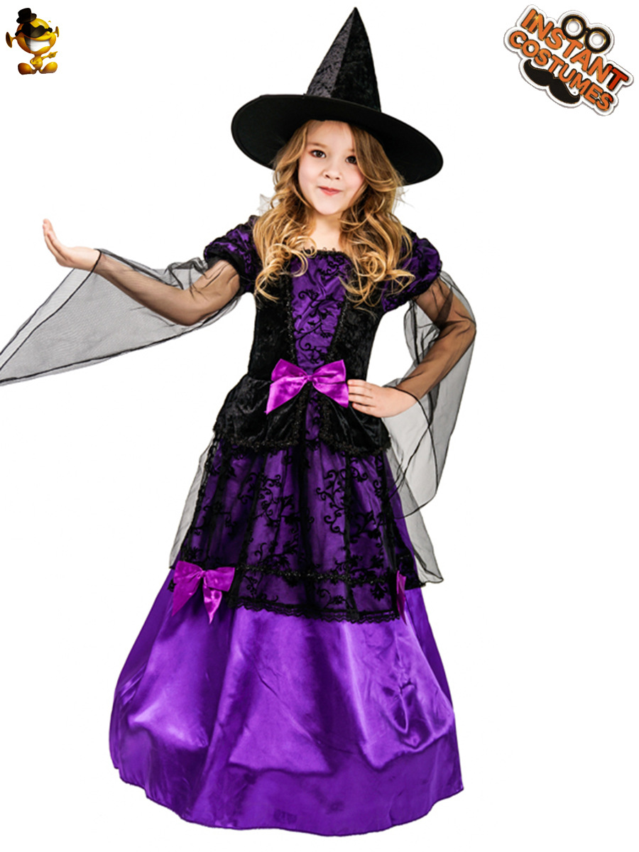 Cosplay mascarada traje de Halloween traje chica misteriosa bruja traje de distribución al por mayor