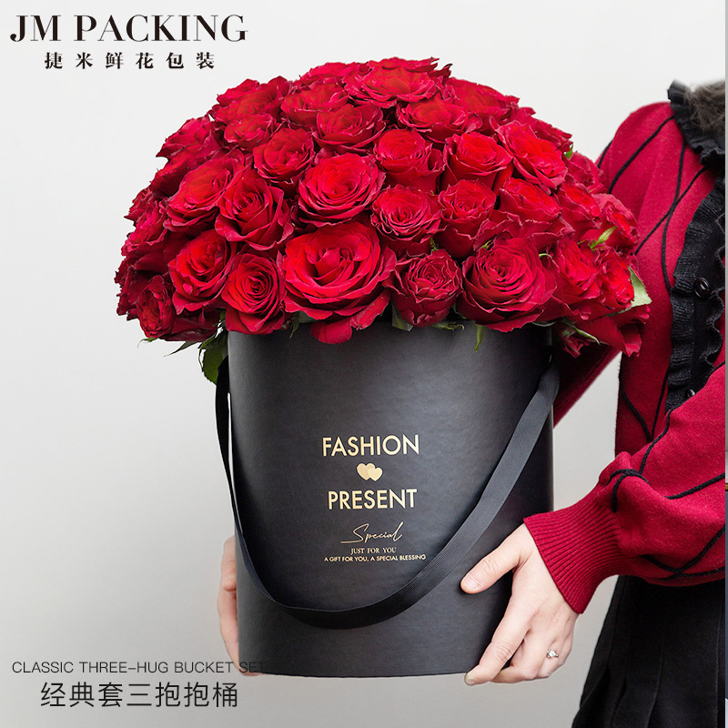 Cubo de abrazo Cubo de ramo Cubo de bricolaje clásico Cubo de tres brazos Espesar Floristería sin tapa Caja de embalaje de flores Caja de regalo de flores