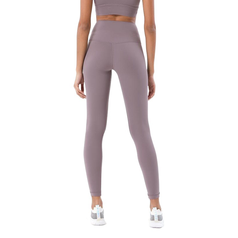 2022 nuevos pantalones de yoga desnuda cepillados de doble cara de las mujeres europeas y americanas de alta cintura de cadera de melocotón pantalones de fitness deportivo