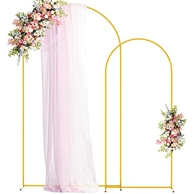 Nuevos accesorios de boda Globo Arco Arco Adornos de fondo Escenario de boda Mori Arco curvo Decoración Soporte de flores
