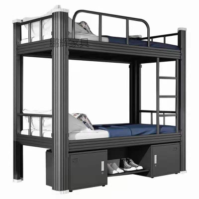 广东铁床厂宿舍上下铺学校学生铁床员工床 双层铁床单层铁床批发|ms