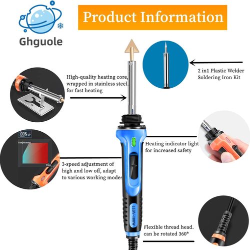 Cross-border direct supply plastic parts repair smoothing repair tool set 100W car bumper repair welding gun