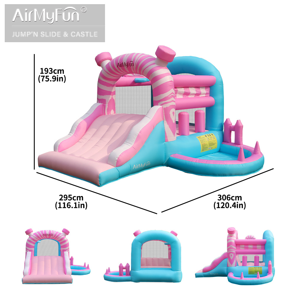 AMF inflatable castillo infantil inflatable casero cama trampolín interior y exterior castillo infantil casero inflatable tobogan