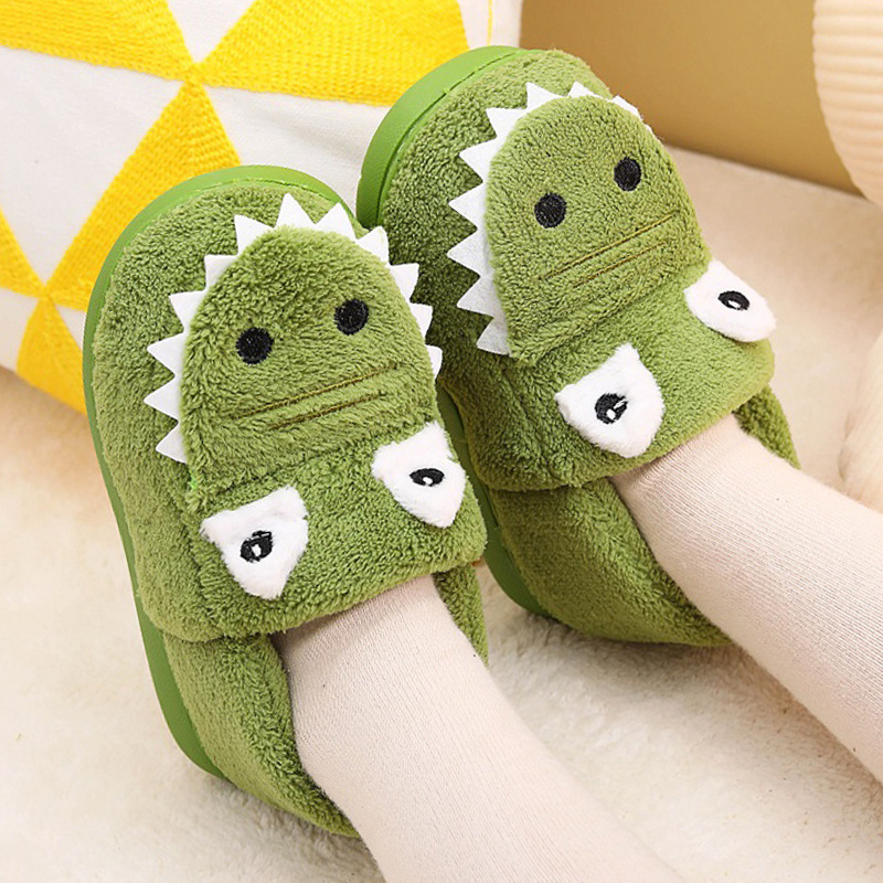 儿童棉拖鞋包跟新款男女童毛毛鞋幼儿园室内鞋跨境儿童冬季拖鞋