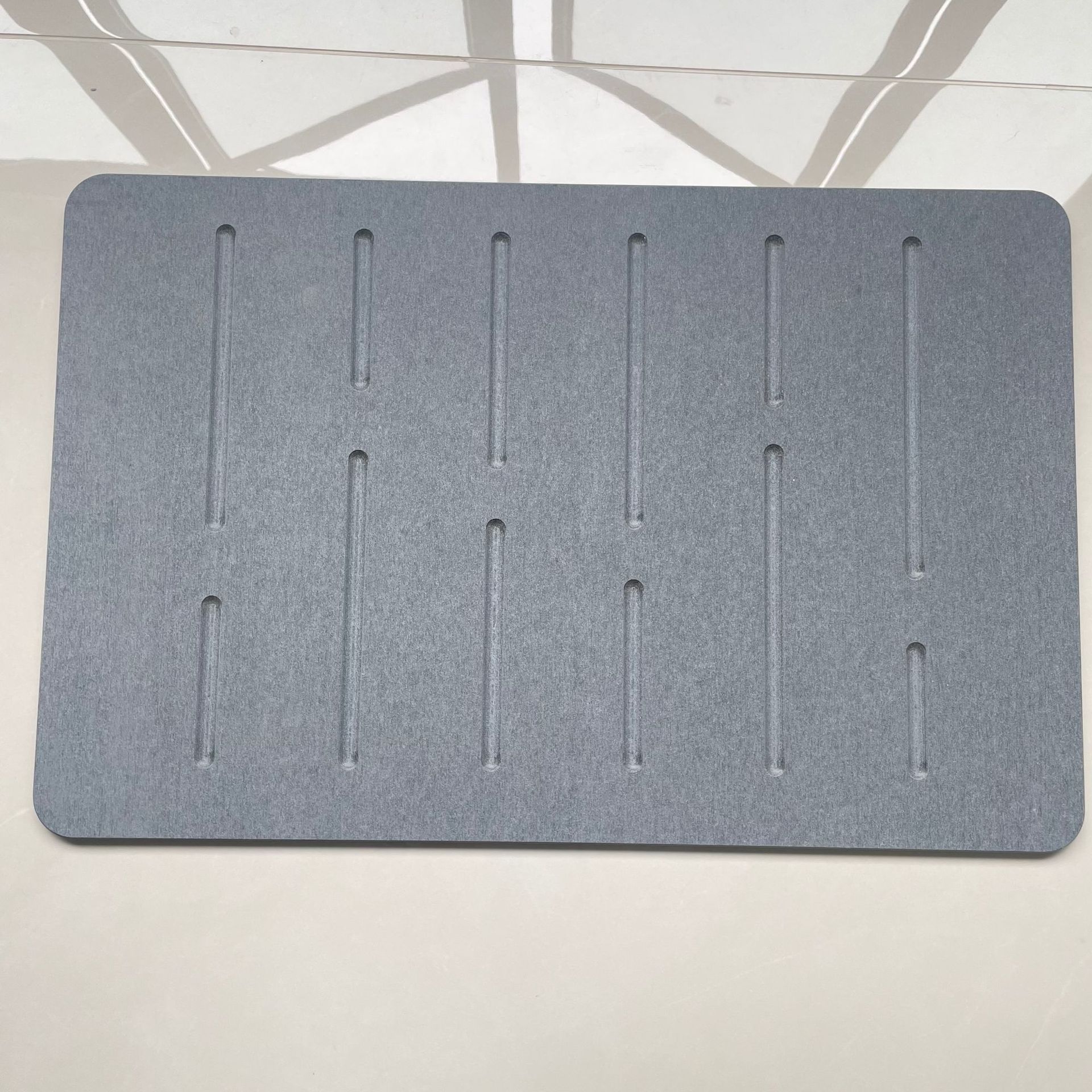 Alfombrilla de piso transfronteriza para baño Alfombrilla de grabado absorbente para el hogar Alfombrilla de diatomeas de barro duro de secado rápido Alfombrilla de baño de tierra de diatomeas image 20