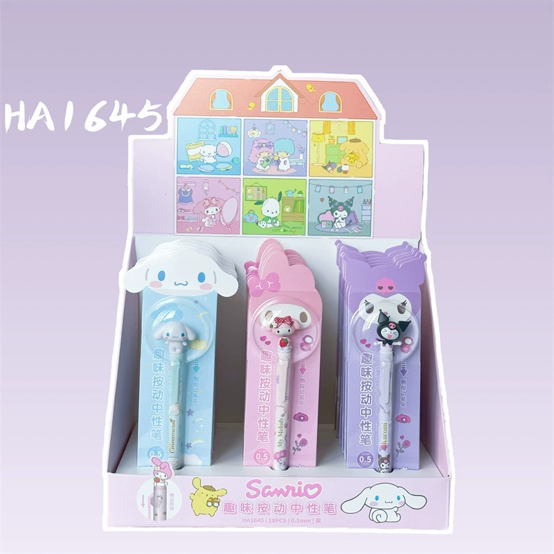 Появляется новый Sanrio серия смешной гель-ручка для карандаша, карикатура, учебник специальная ручка, чёрная слепая коробка водяная ручка