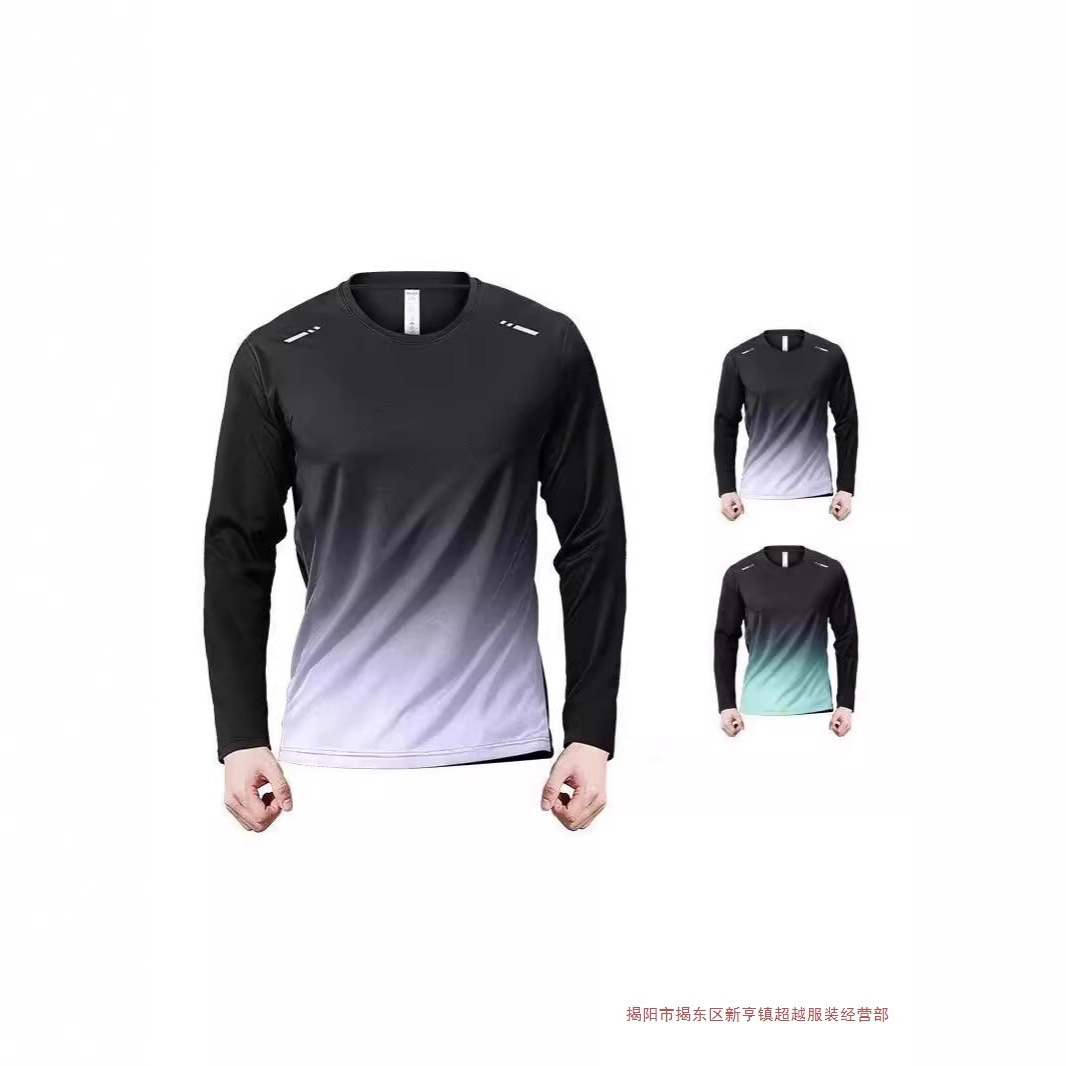 Cross-Border Running Sports Suit Men's Spring and Summer Fitness Clothes Sun Protection Quick-Drying Clothing Equipment Morning Running Cycling Basketball Training