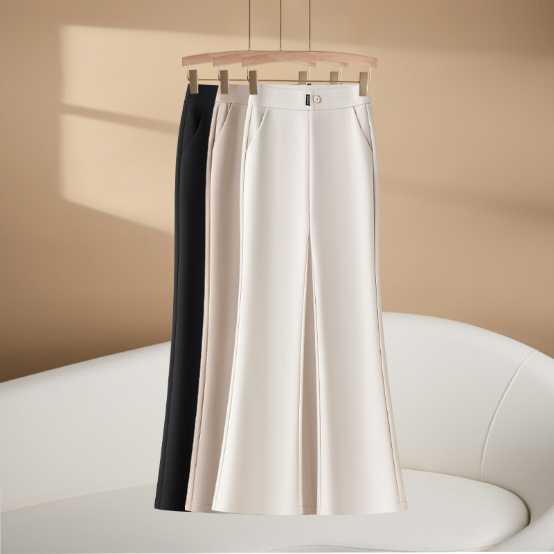 Casual Suit-Style Flared Pants for Women, 2025 Autumn New High-Waisted Slimming Drape-Effect Dress Pants Casual Pants