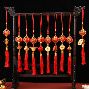 Spring Festival New Year hot-selling festive golden small pendant ingot peanut pepper plant bonsai ornaments housewarming supplies