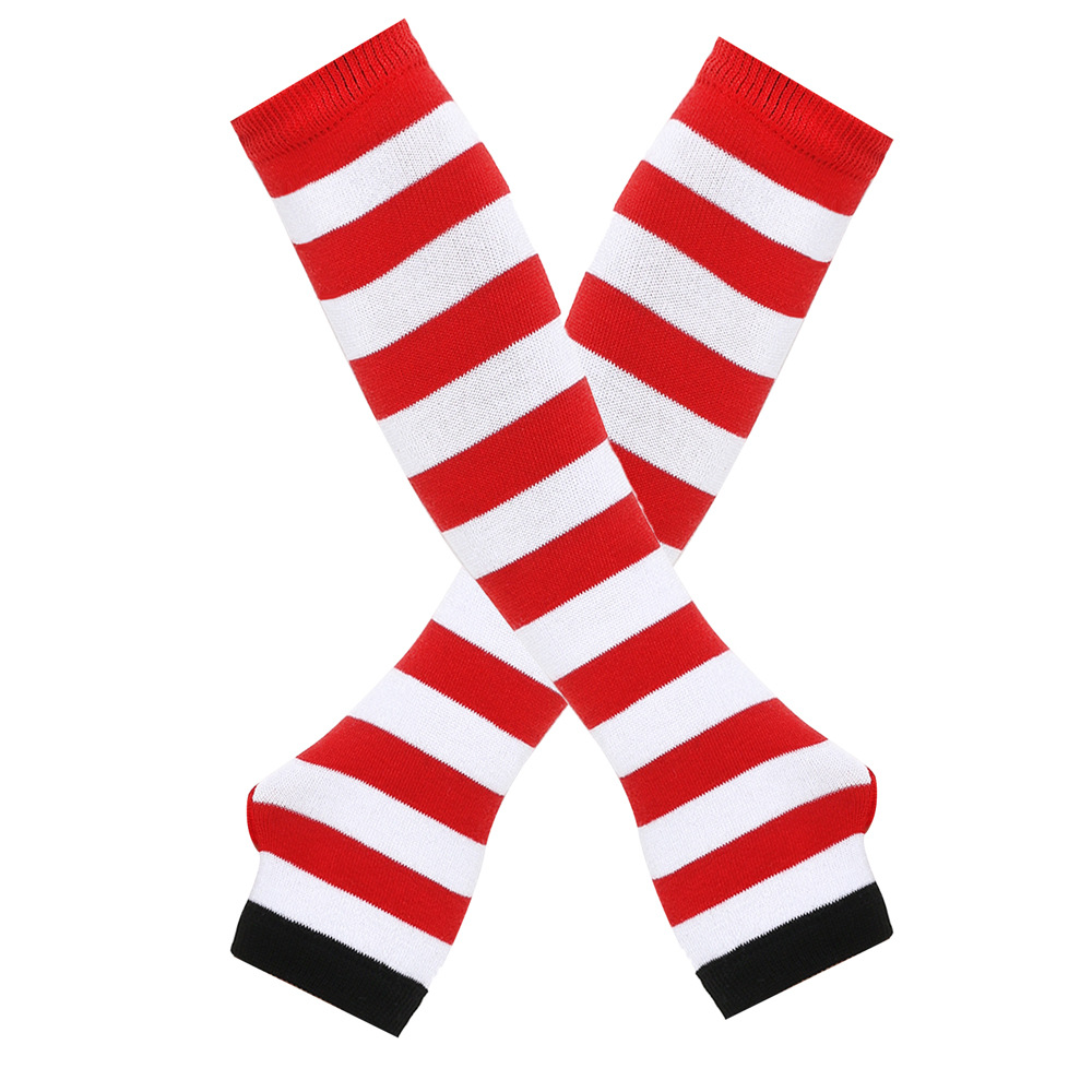 빨간색 흑백/와이드 스트립 34