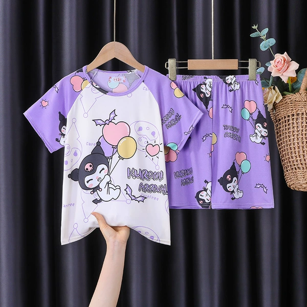 SDT short set-Purple balloon Lomi