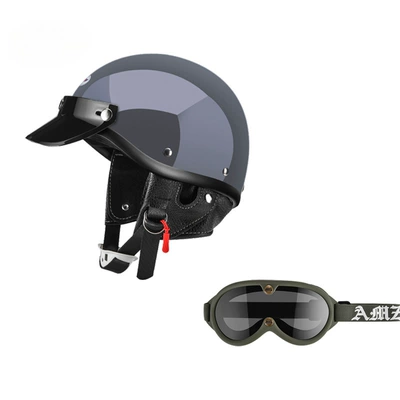 Summer 3C Scoop Helmet | Motosiklet dəbilqələri - xs-cement-gray-green-new-goggles-free-shipping-by-sf-express