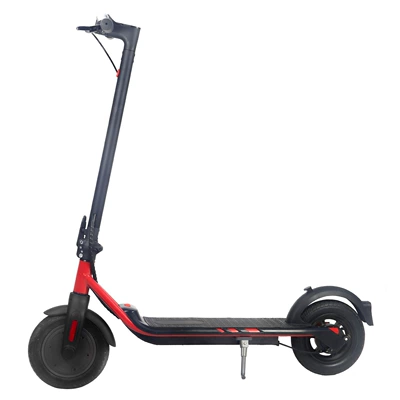 Cross-Border Trade 10-Inch 350W Electric Scooter Two-Wheel Foldable Adult Skateboard (Qatlanan elektrik skuterlər) - red-36v52a