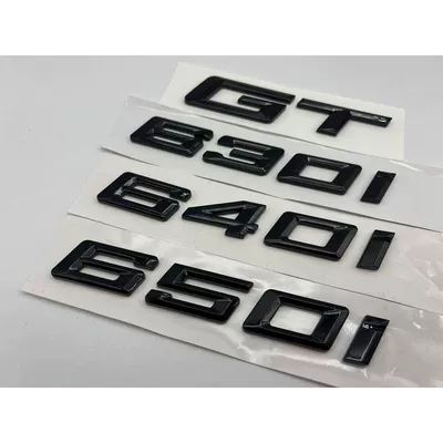 Car logo, GT 630i, 640i, and 650i
