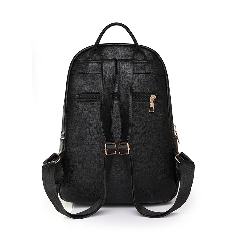 2023 invierno nuevo estilo casual damas cuero suave mochila moda tejido de gran capacidad mochila de viaje al aire libre al por mayor