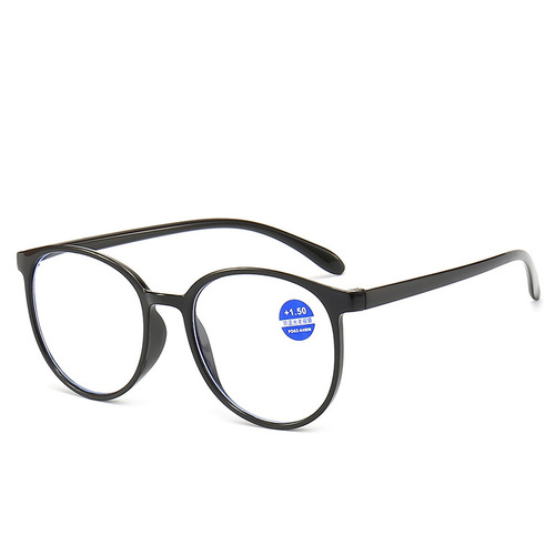  new lightweight fashionable anti-blue light reading glasses large round frame middle-aged and elderly high-definition reading glasses street stall wholesale