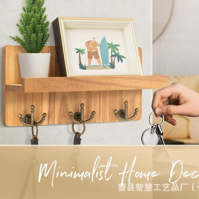 Cross-Border Wooden Wall-Mounted Letter, Photo, and Postcard Storage Rack, Wall Shelf for Home Entryway, Keys, and Backpacks Cross-Border Wooden Wall-Mounted Letter, Photo, and Postcard Storage Rack, Wall Shelf for Home Entryway, Keys, and Backpacks