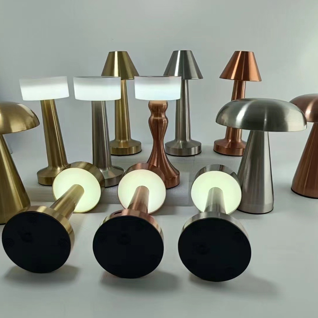 Lámpara de escritorio LED retro táctil, recargable por USB, ideal para dormitorio, comedor o bar