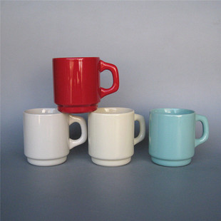 Antique retro French style high-looking water Cup breakfast milk mug