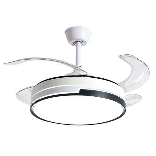 Invisible LED fan light Nordic variable frequency ceiling fan light modern simple living room bedroom dining room ceiling fan light