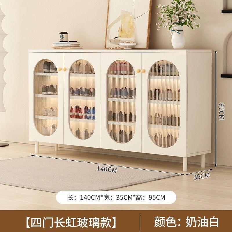 藤编简约鞋柜门口大容量法式靠墙玄关轻奢藤编储物柜收纳入户鞋柜|undefined