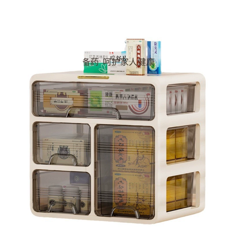 Multi-layer Medicine Box Pharmacular, Desktop Drawer Organizer, 1–4 Layers, Household