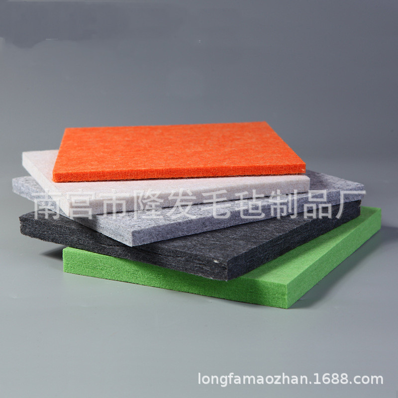 加厚加硬无纺布 汽车内饰顶棚/地毯模压热成型用针刺毛毡布