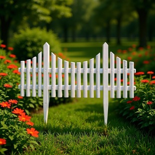 Christmas decoration can be spliced white plastic fence fence fence courtyard garden fence fence fence wholesale