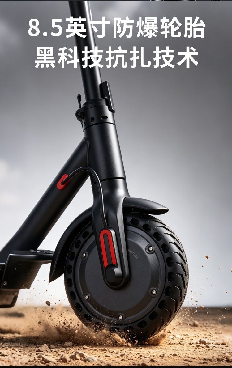 New electric scooter for adults, portable and foldable, two-wheeled electric vehicle for commuting to work and for students