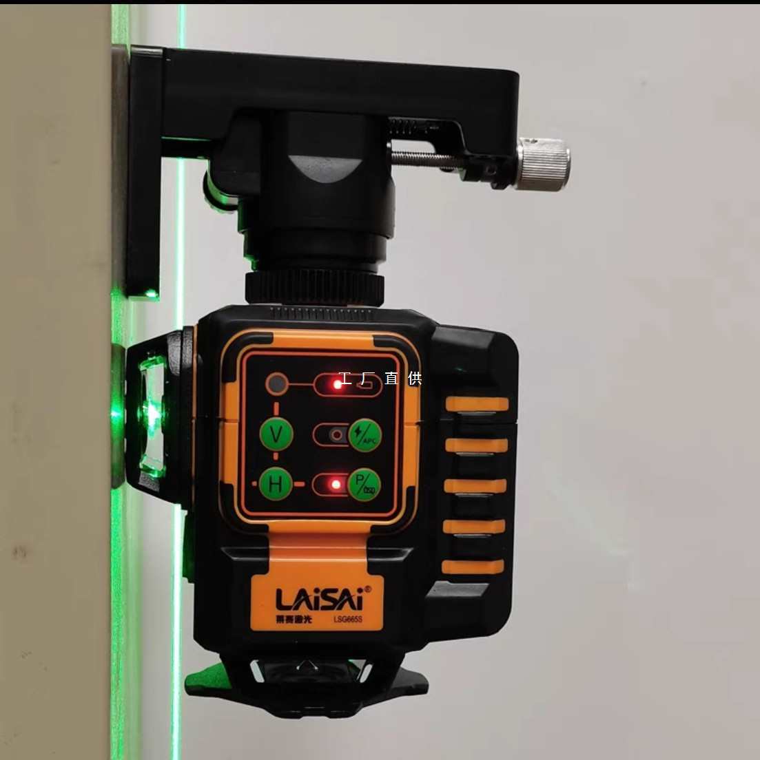 莱赛12线激光水平仪LSG665S贴地仪高精度强光细线自动打线红外线