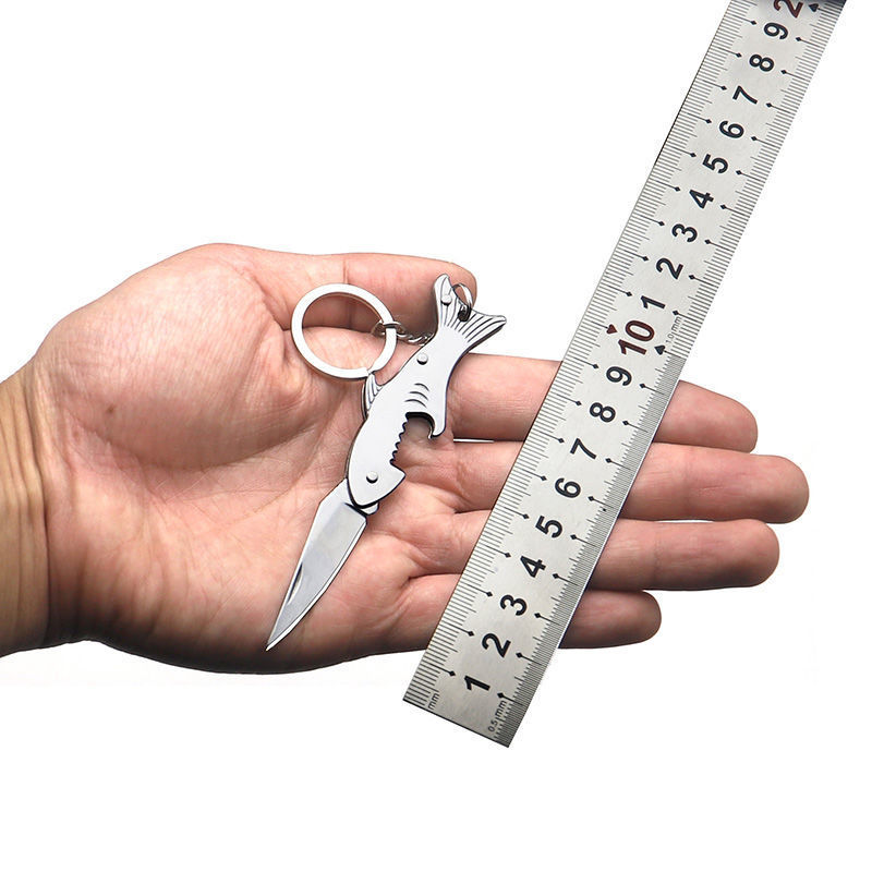 小刀多功能开瓶水果刀削皮刀锋利开箱便携折叠钥匙扣拆快递刀