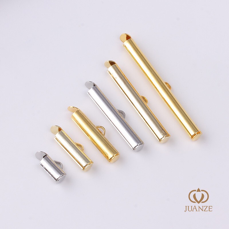 14k18kバッグ真 � � ゴールド保色ボールチェーンスライドチューブバックルロングテールクリップ仕上げベストバックル手作りdiy材料|undefined
