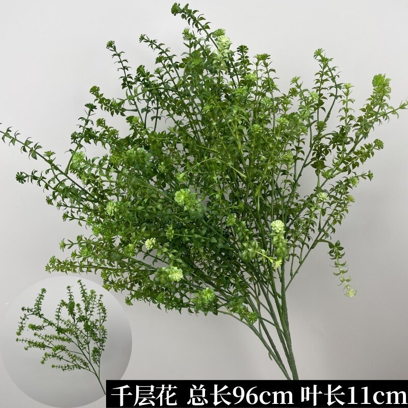 Nueva boda simulación de flores verdes flores de techo flores de boda flores de diseño de flores falsas flores de hojas verdes