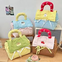 多巴胺lucky化妆包大容量便携旅行手提包可爱卡通分区化妆收纳包