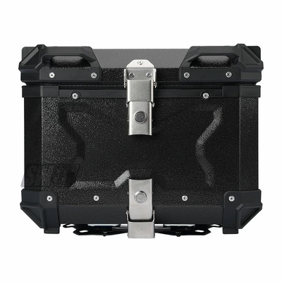 Motorcycle Aluminum Alloy Three-Sided Embossed: Motorcycle trunk - 55l-water-pattern-black-series