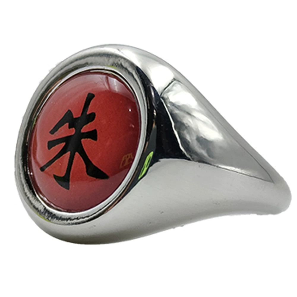 Набор настраиваемых ниндзя-кольц, стиль Uchiha (Наруто), разъёмная регулировка, подарочная коробка