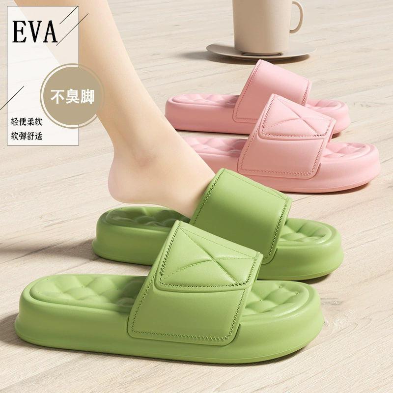 Простые сандалии на толстой подошве женские летние легкие стукивают на фекалии