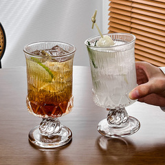 フランス宮廷高足カップ小衆デザイングラスワイングラス果酒カップジュースカップコーヒーカップ飲料カップ