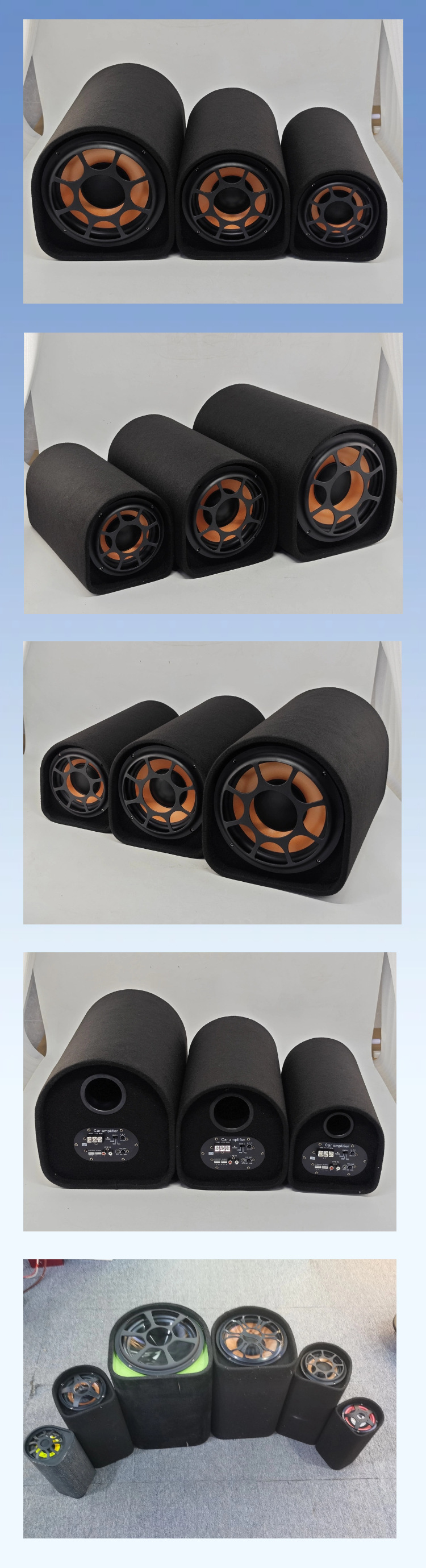 Factory direct tunnel car subwoofer active audio modified 6 inch 8 inch 10 inch 12 inch high power subwoofer