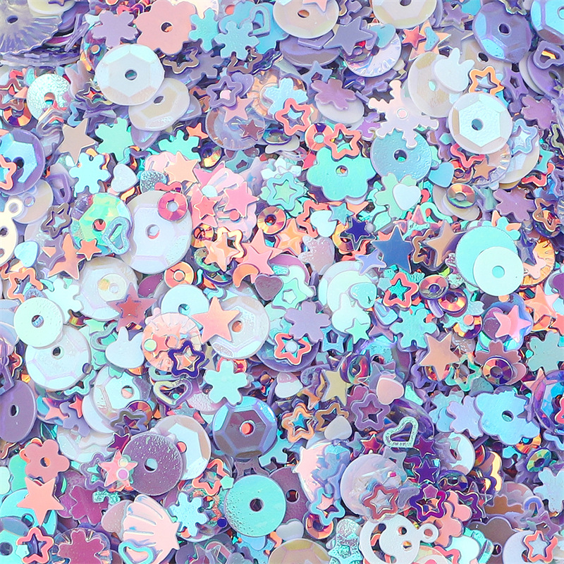 Color plateado lentejuelas nido pieza flash DIY material decorativo ropa Ropa Accesorios hecho en casa pendientes materiales accesorios image 19