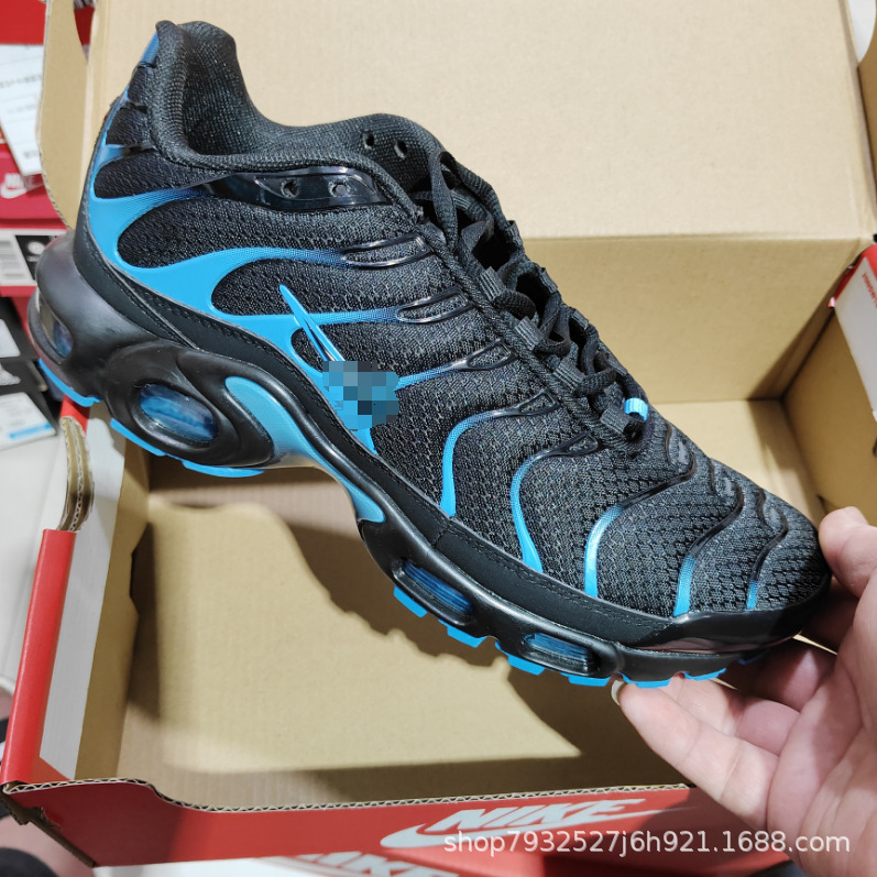 Air Max Plus Men's Sports Shoes, Lightweight, Breathable, Non-Slip, Wear-Resistant, Air-Cushioned Women's Running Shoes, Trendy Cross-Border Foreign Trade