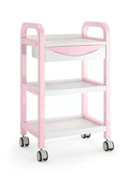 Fuchsia cart for boxes