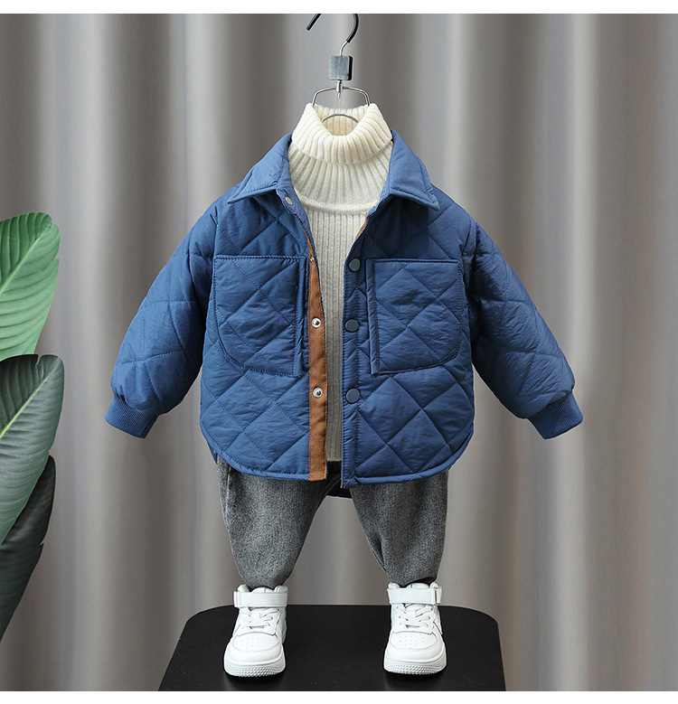 Chaqueta acolchada de algodón para niños, chaqueta acolchada de algodón ligera para temporada de invierno, estilo extranjero, para bebés_voghion.com