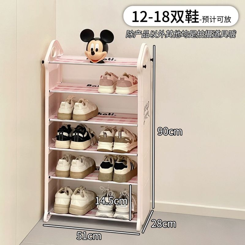 靴ラック、シンプルな収納ラック、家の玄関の小さな靴キャビネット、寮の多層折りたたみ靴の玄関収納アーティファクト|undefined